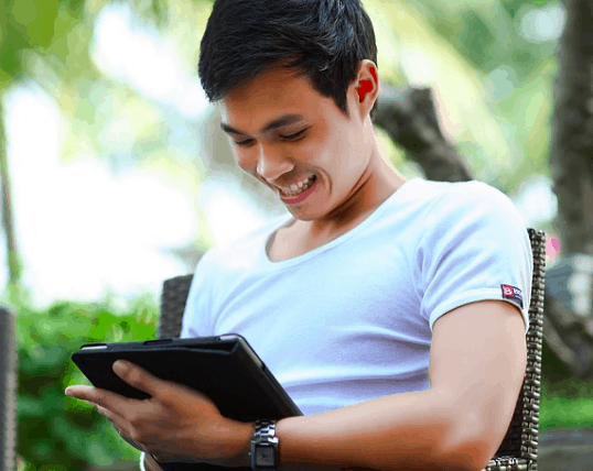 On the phone getting a 30 day loan.