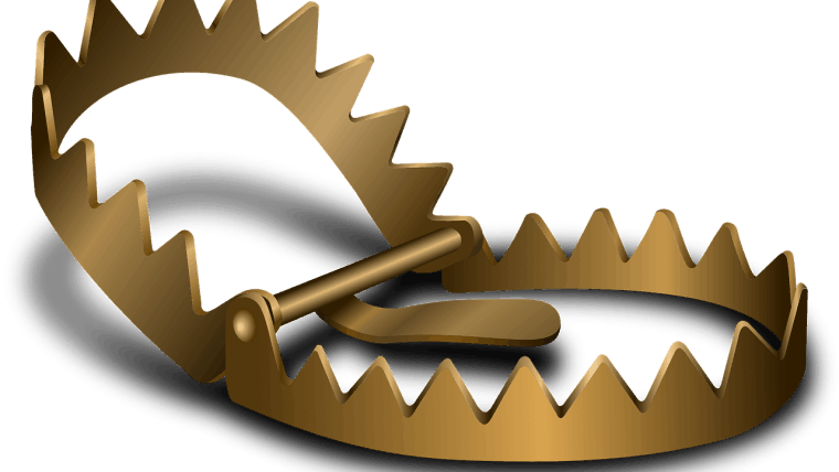 Credit card trap in action.