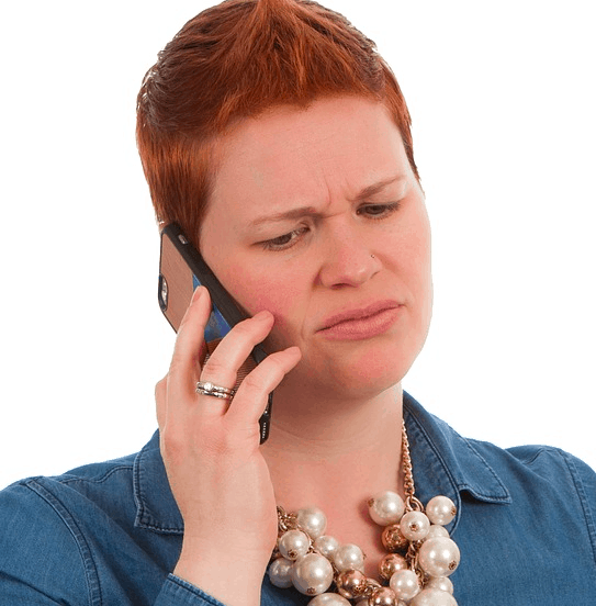 Negotiating a bill on the phone.