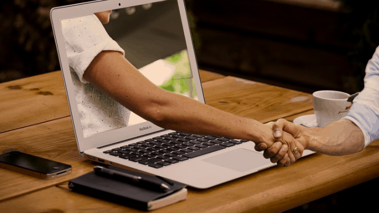 Getting a collateral loan over the computer.