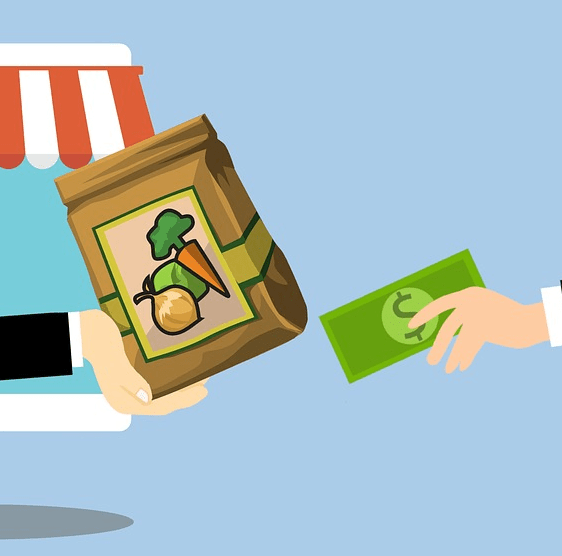 Grocery shopping without coupons.