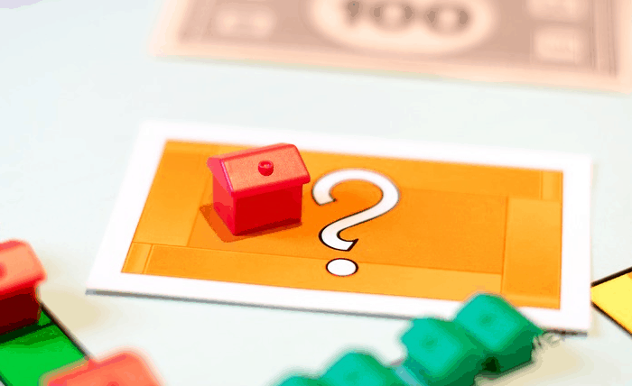 Expensive housing on a board game.