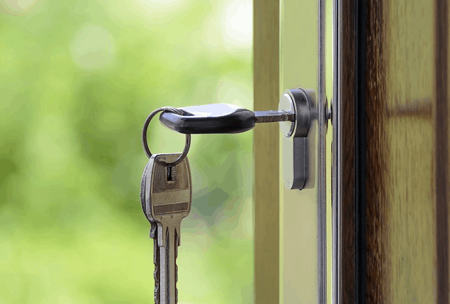 A person with a new house.