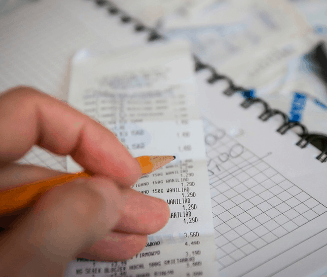 Paying bills check to check.