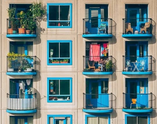 An apartment complex.