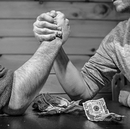 Getting money without a job.