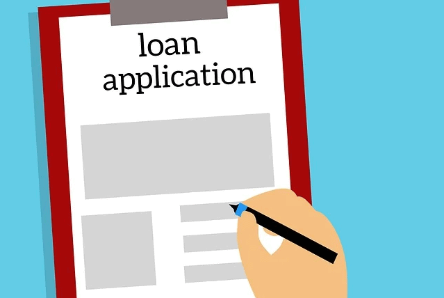 A cartoon on signing a personal loan.