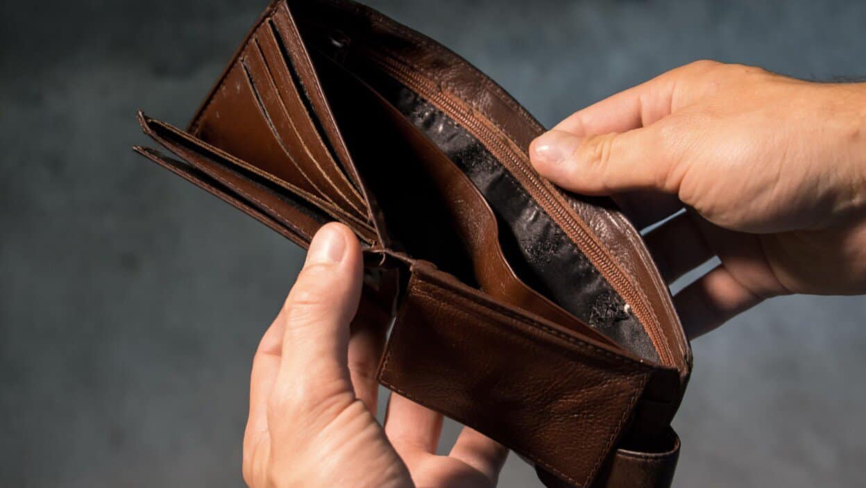 Empty wallet from someone who needs to save money.