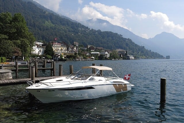 A boat belonging to a millionaire.