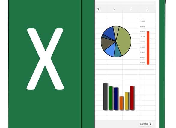 A budget on a spreadsheet